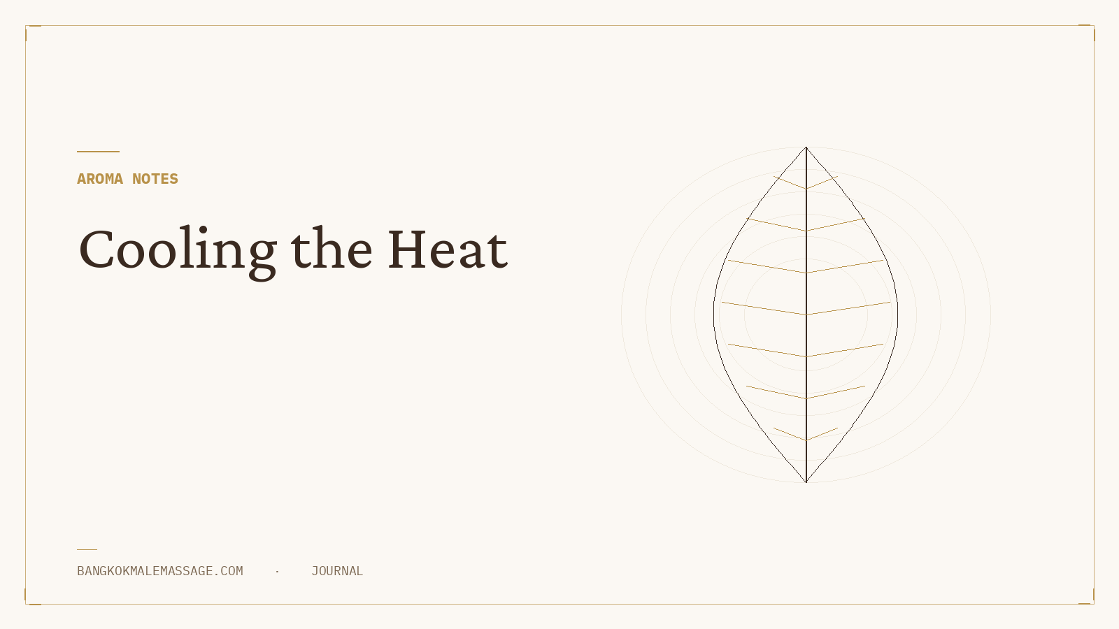 Aroma Oils 101: Why Bangkok's Heat Calls for Cooling Notes